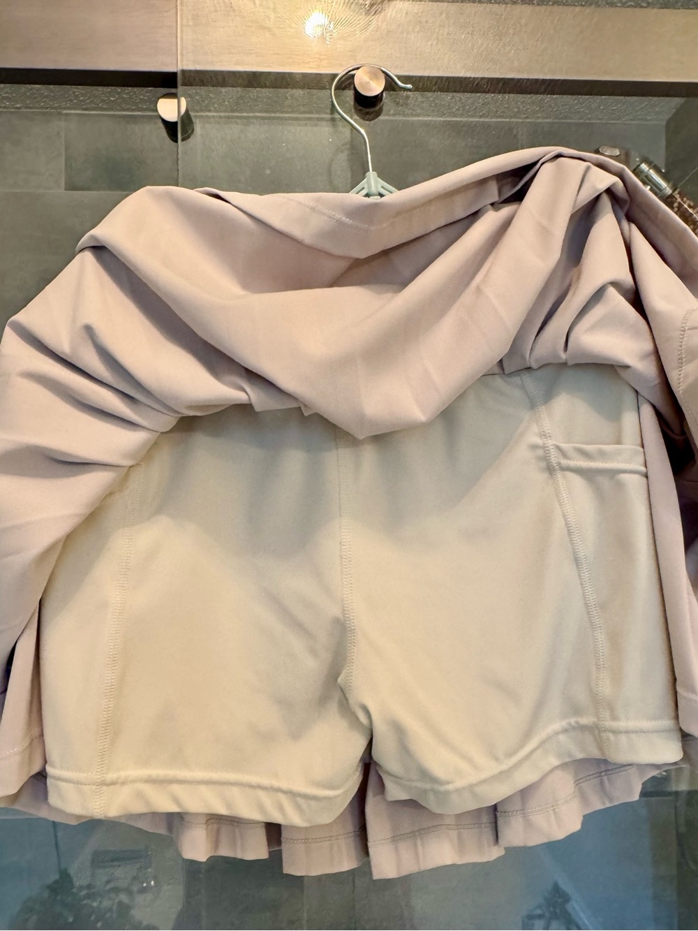 Goldhinge Bone two Tiered Pleated Tennis Skirt Shorts - Picture 4 of 7